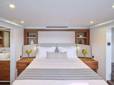 Alina, a Fountaine Pajot Power 80 catamaran at Vouliagmeni Municipal Unit, Greece