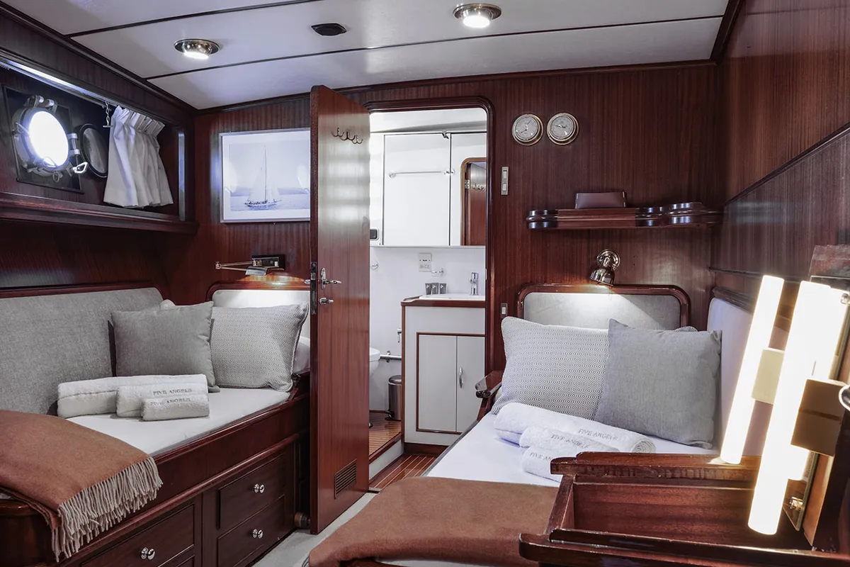 Cabin on Five Angels - Motor yacht, a Gulet Motoryacht yacht at Castellammare di Stabia, Italy