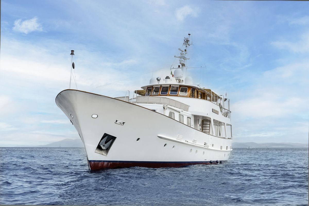 Exterior view of Five Angels - Motor yacht, a Gulet Motoryacht yacht at Castellammare di Stabia, Italy