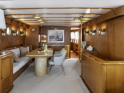 Salon of Five Angels - Motor yacht, a Gulet Motoryacht yacht at Castellammare di Stabia, Italy