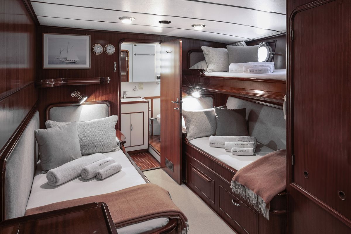 Cabin on Five Angels - Motor yacht, a Gulet Motoryacht yacht at Castellammare di Stabia, Italy