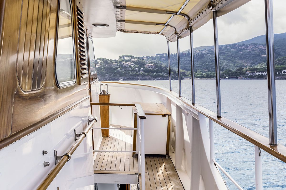 Deck of Five Angels - Motor yacht, a Gulet Motoryacht yacht at Castellammare di Stabia, Italy