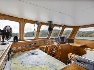 Cockpit of Five Angels - Motor yacht, a Gulet Motoryacht yacht at Castellammare di Stabia, Italy
