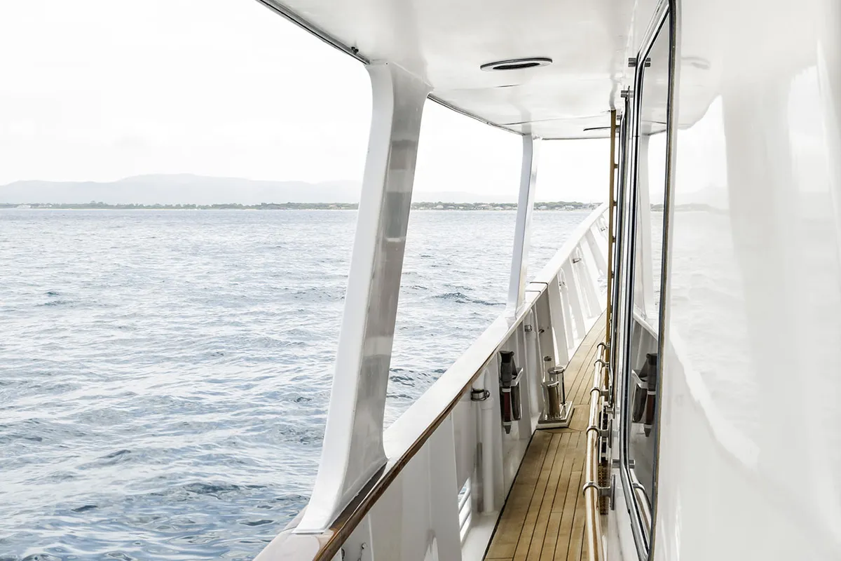 Deck of Five Angels - Motor yacht, a Gulet Motoryacht yacht at Castellammare di Stabia, Italy
