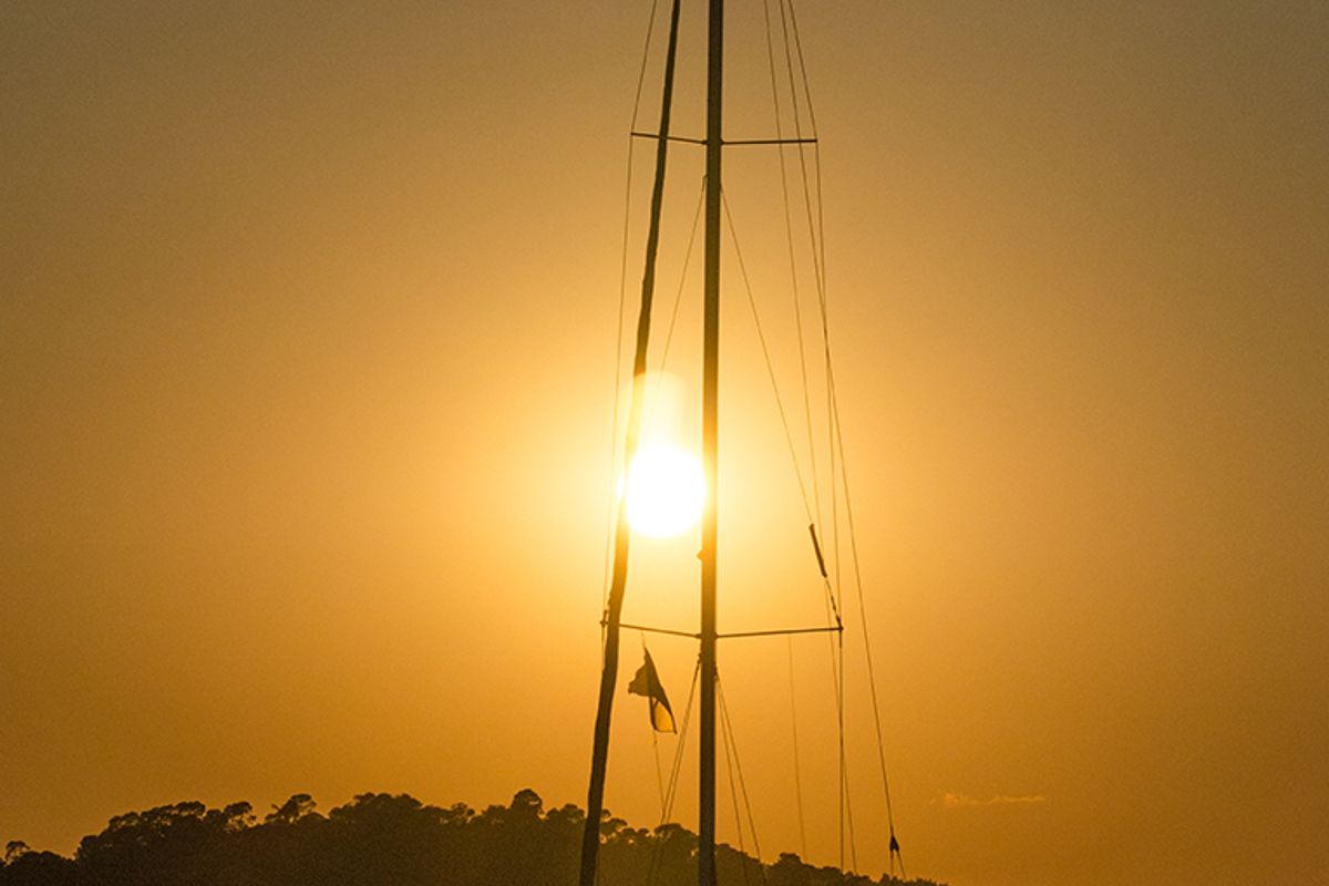 Roxani, a Elan 45 sailboat at Sithonia Municipal Unit, Greece