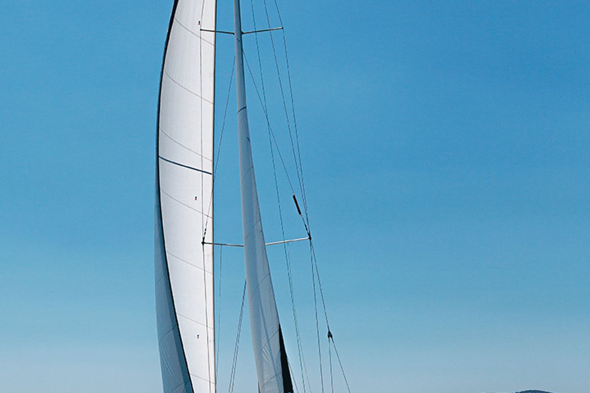 Exterior view of Roxani, a Elan 45 sailboat at Sithonia Municipal Unit, Greece