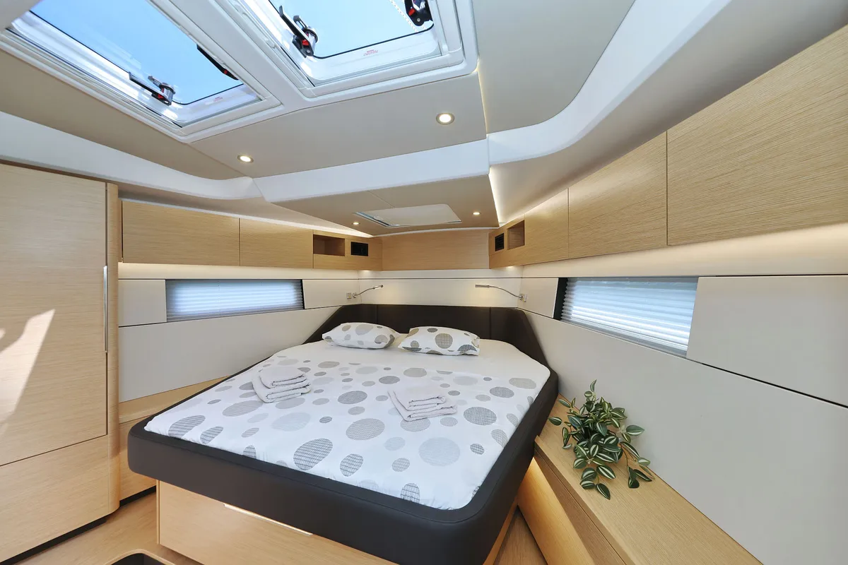 Cabin on Kontrari - OW, a Hanse Yachts Hanse 460 sailboat at Grad Biograd na Moru, Croatia