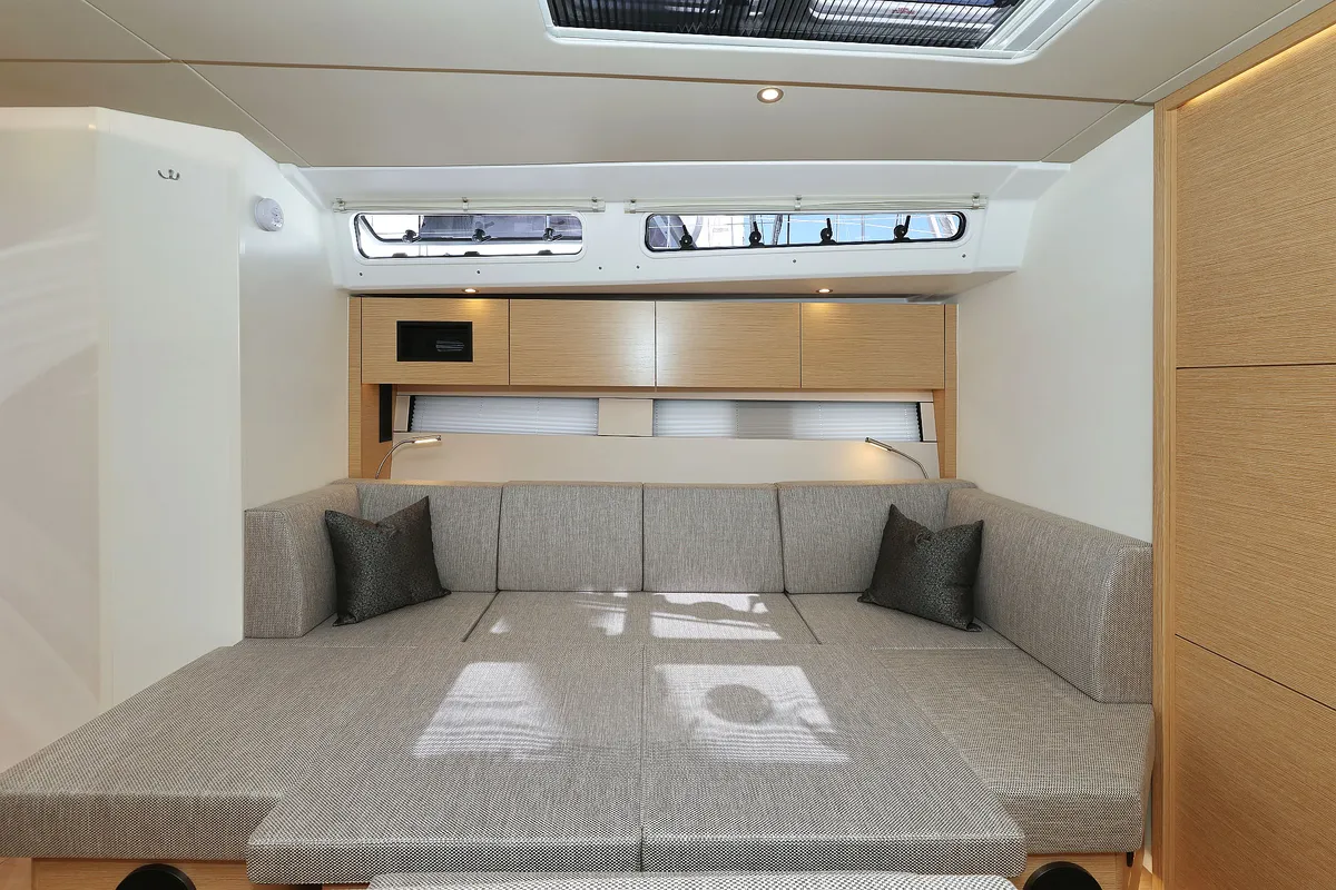Salon of Kontrari - OW, a Hanse Yachts Hanse 460 sailboat at Grad Biograd na Moru, Croatia