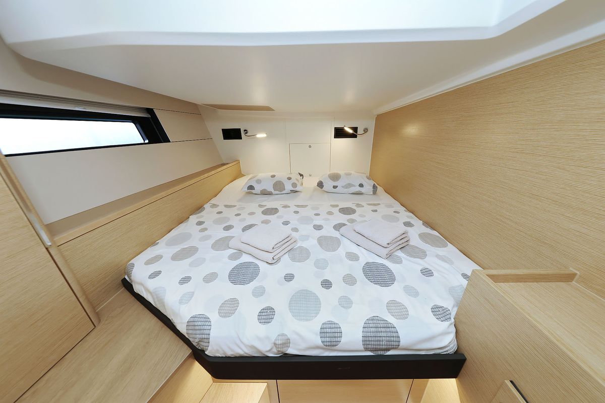 Cabin on Kontrari - OW, a Hanse Yachts Hanse 460 sailboat at Grad Biograd na Moru, Croatia