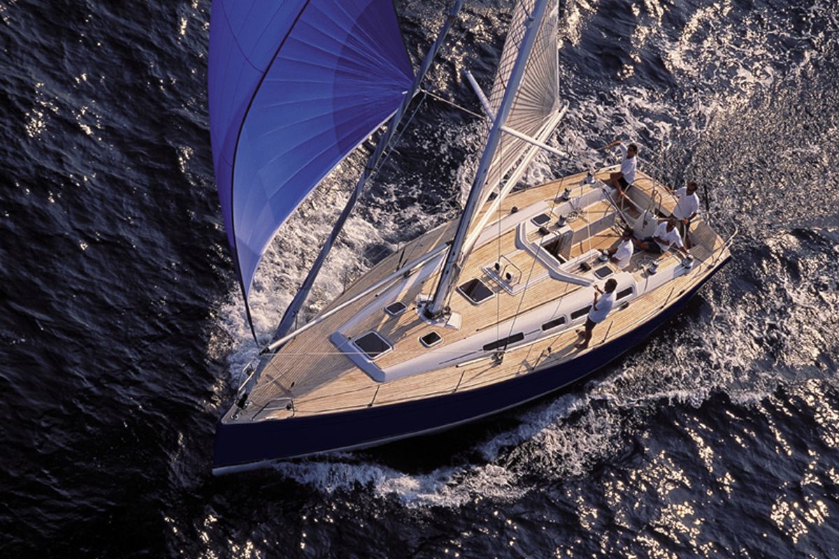 Exterior view of Pingala, a Cantiere Del Pardo (Grand Soleil) Grand Soleil 45 sailboat at Grad Šibenik, Croatia