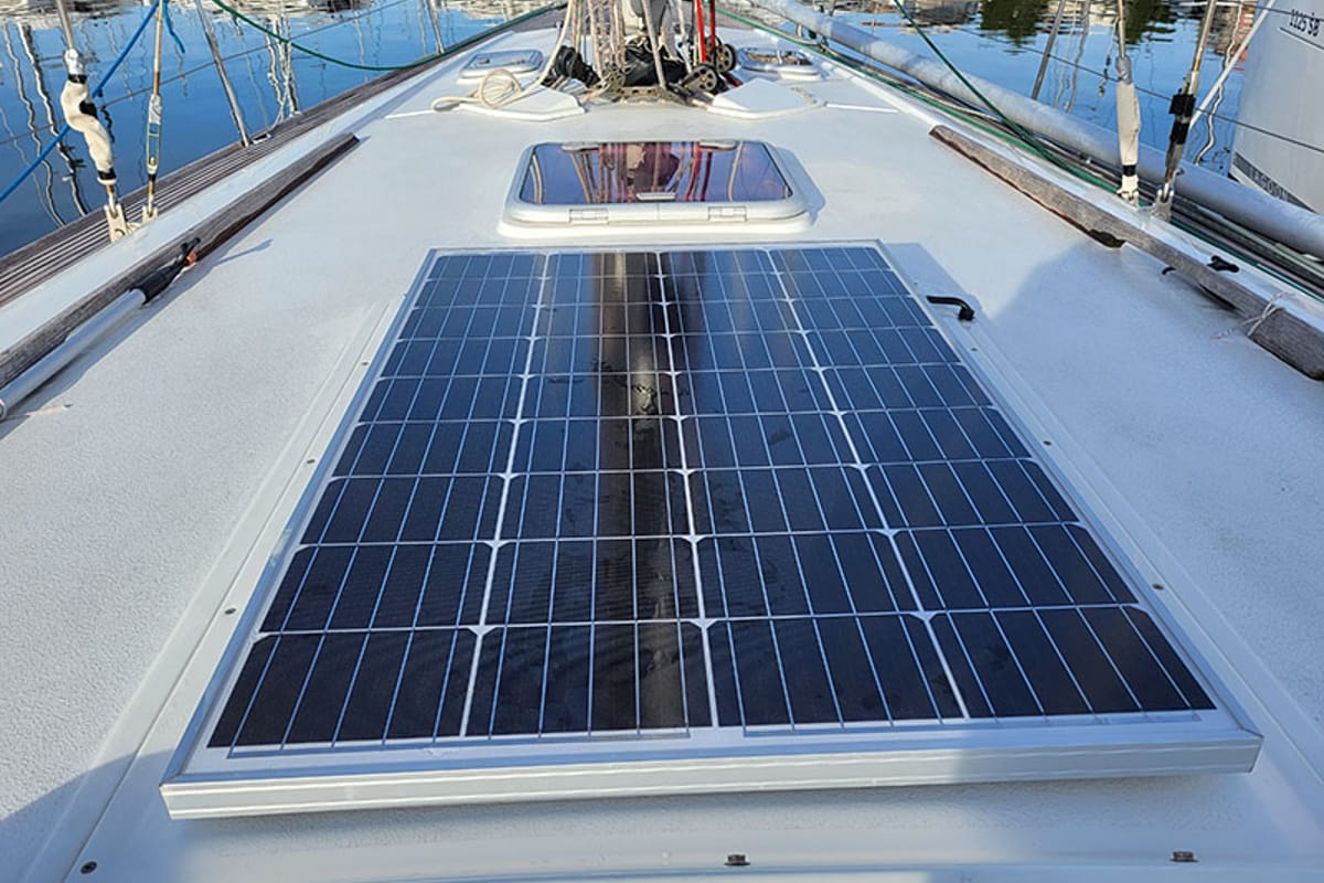 Deck of Pingala, a Cantiere Del Pardo (Grand Soleil) Grand Soleil 45 sailboat at Grad Šibenik, Croatia