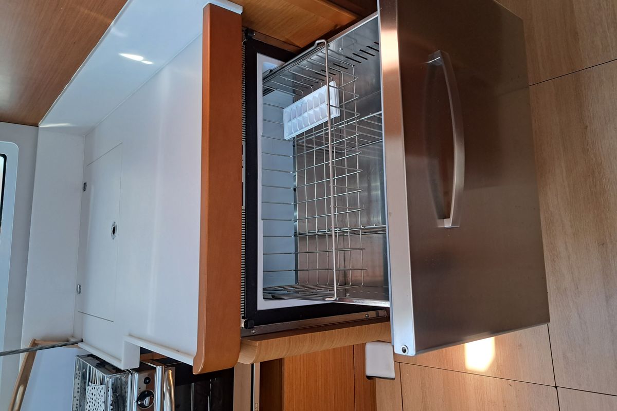 Galley of Mirrmurr, a Jeanneau Sun Odyssey 490 sailboat at Grad Kaštela, Croatia