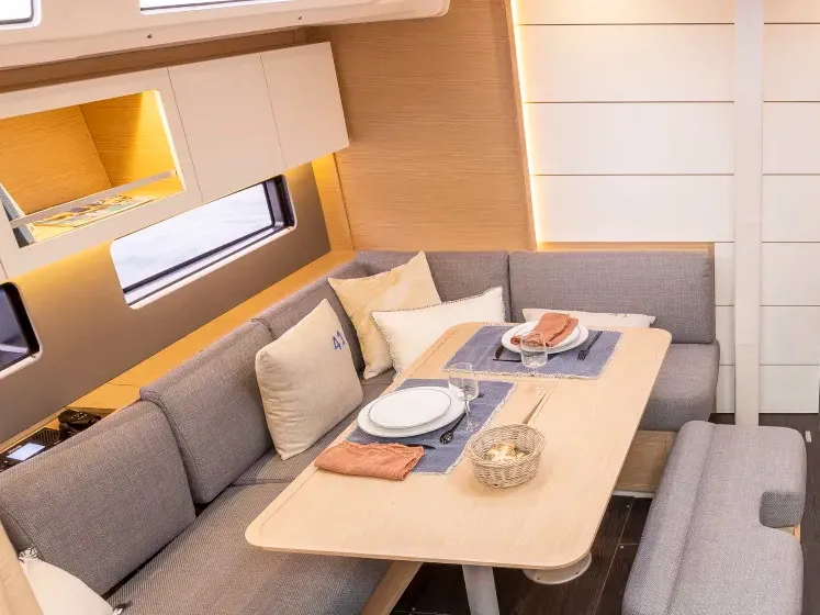 Salon of Moorings 41.3 Exclusive Plus, a Dufour 41 sailboat at Road Town, British Virgin Islands