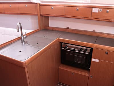 Galley of Julia, a Bavaria Cruiser 37 sailboat at Općina Sukošan, Croatia