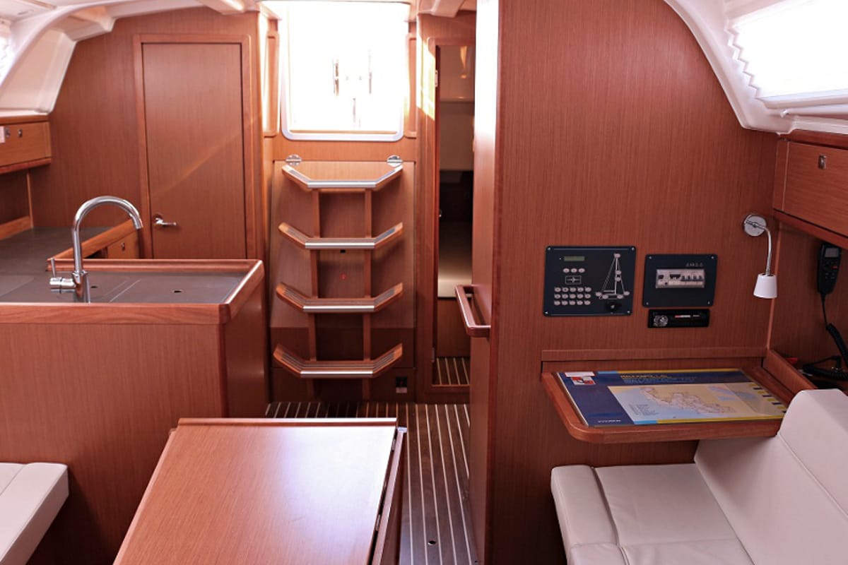Salon of Julia, a Bavaria Cruiser 37 sailboat at Općina Sukošan, Croatia