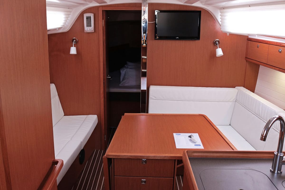 Salon of Julia, a Bavaria Cruiser 37 sailboat at Općina Sukošan, Croatia