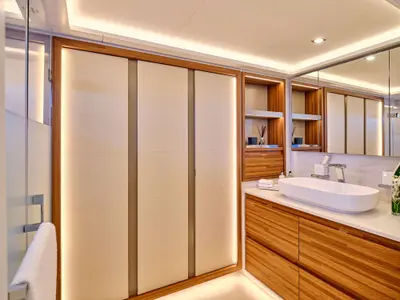 Christal Mio 80, a Fountaine Pajot Power 80 catamaran at Athens, Greece