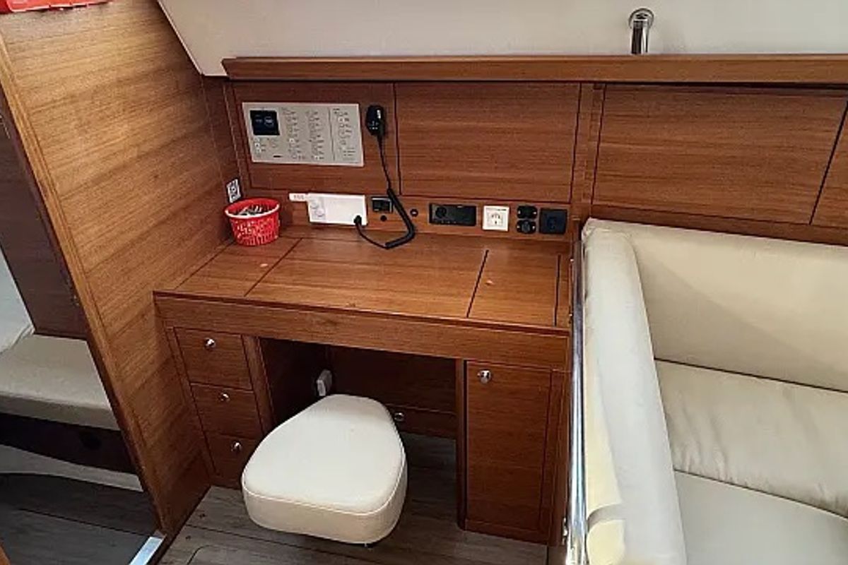 Salon of Ziggy, a Elan Impression 45.1 sailboat at Grad Trogir, Croatia