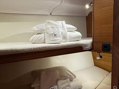 Cabin on Ziggy, a Elan Impression 45.1 sailboat at Grad Trogir, Croatia