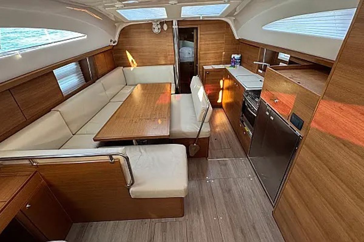 Salon of Ziggy, a Elan Impression 45.1 sailboat at Grad Trogir, Croatia