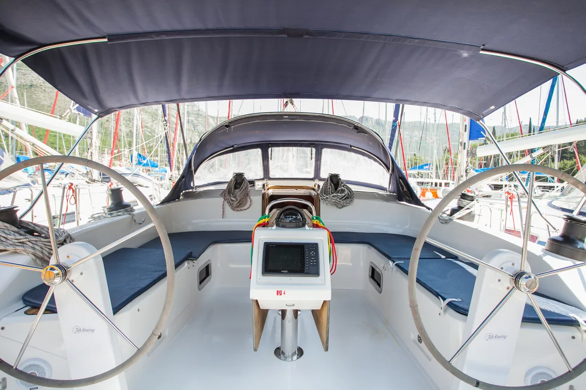 Galley of Fantasy, a Bavaria Cruiser 51 sailboat at Split, Croatia