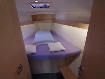 Cabin on Desideria, a Elan Impression 40 sailboat at Punat, Croatia