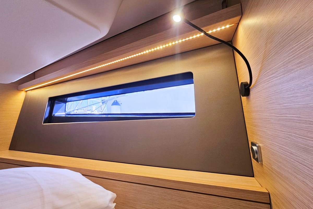 Cabin on Presto, a Dufour 44 sailboat at Grad Kaštela, Croatia