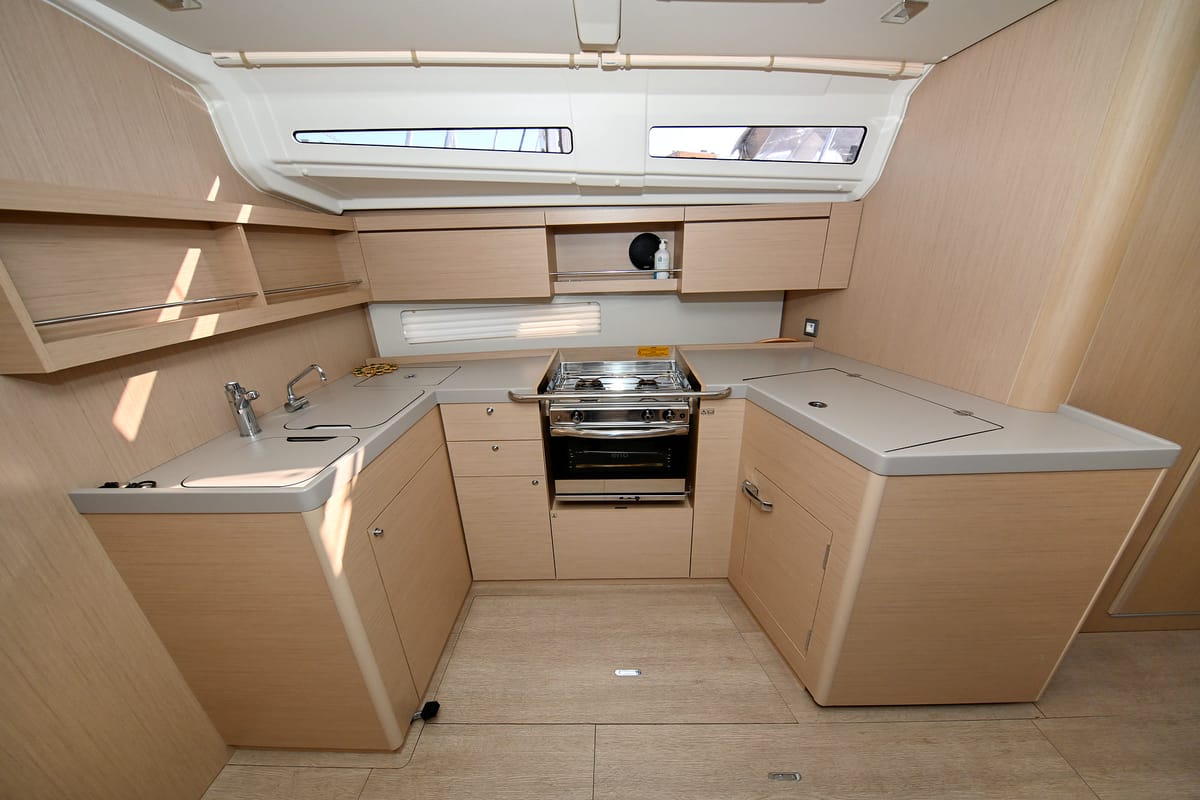 Galley of Orion, a Beneteau Oceanis 40.1 sailboat at Zadar, Croatia