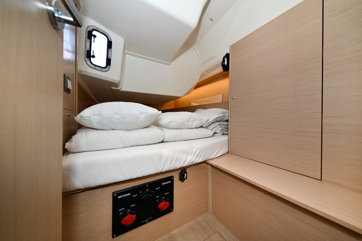 Cabin on Orion, a Beneteau Oceanis 40.1 sailboat at Zadar, Croatia