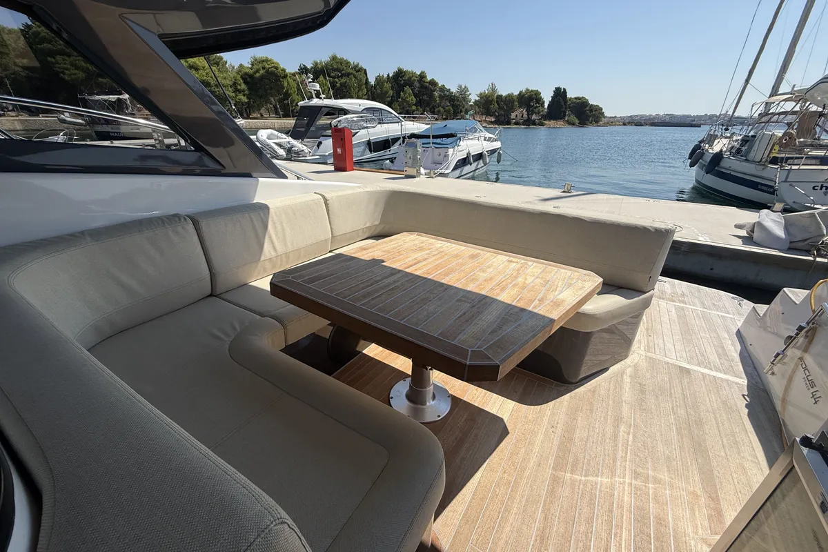 Pinoy, a Focus Motor Yachts Focus Power 44 motorboat at Grad Pula, Croatia