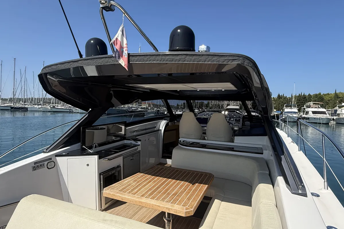 Pinoy, a Focus Motor Yachts Focus Power 44 motorboat at Grad Pula, Croatia