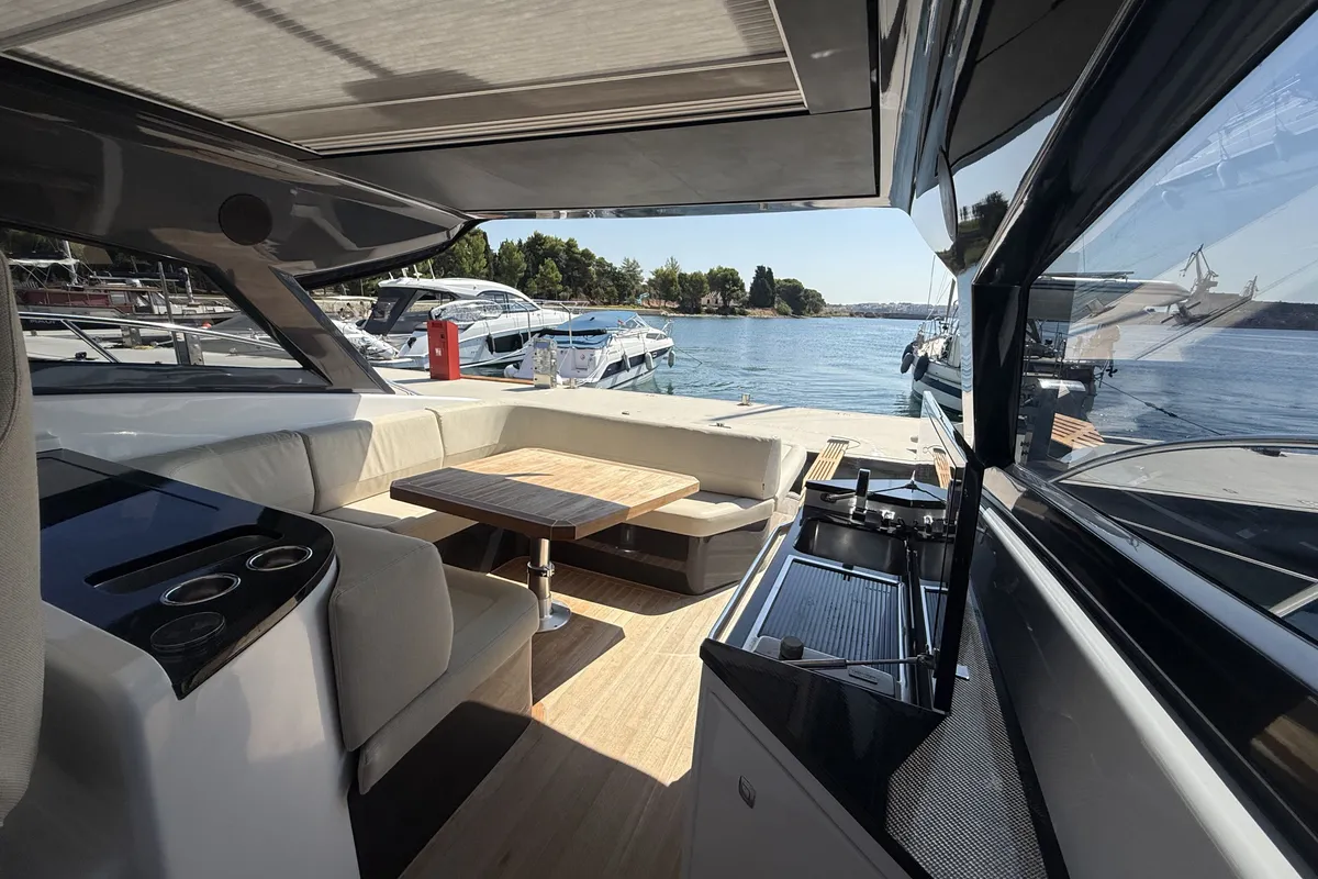 Pinoy, a Focus Motor Yachts Focus Power 44 motorboat at Grad Pula, Croatia