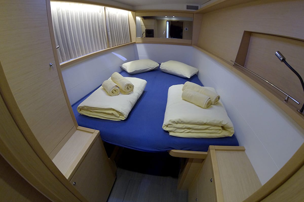 Cabin on Marčelina, a Lagoon 450 catamaran at Grad Šibenik, Croatia