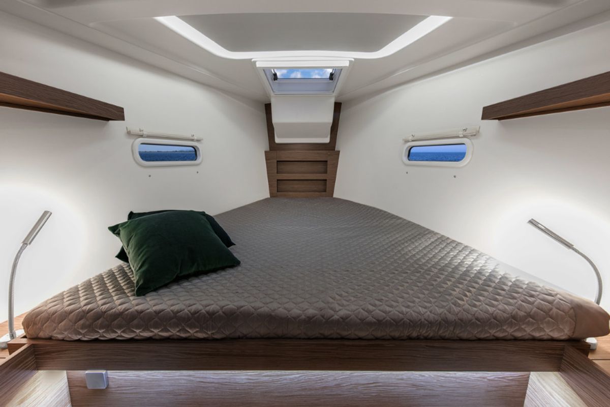Cabin on Jolana, a Hanse Yachts Hanse 388 sailboat at Dubrovnik, Croatia