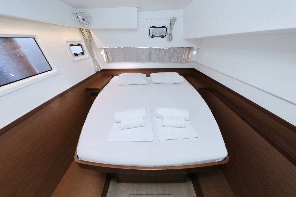 Cabin on Madre Perla, a Lagoon 42 catamaran at Općina Sukošan, Croatia