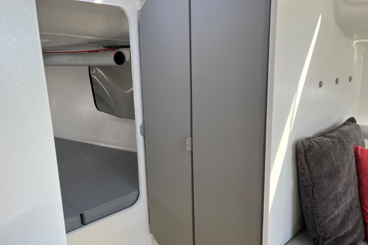 Cabin on Šuferina, a Beneteau First 27 sailboat at Split, Croatia