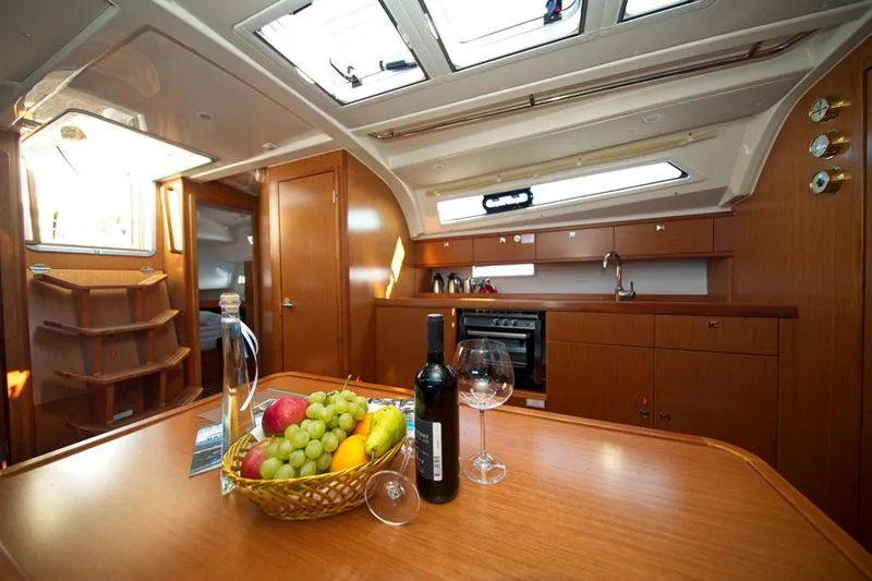 Galley of MH 67, a Bavaria Cruiser 41 sailboat at Murter, Croatia