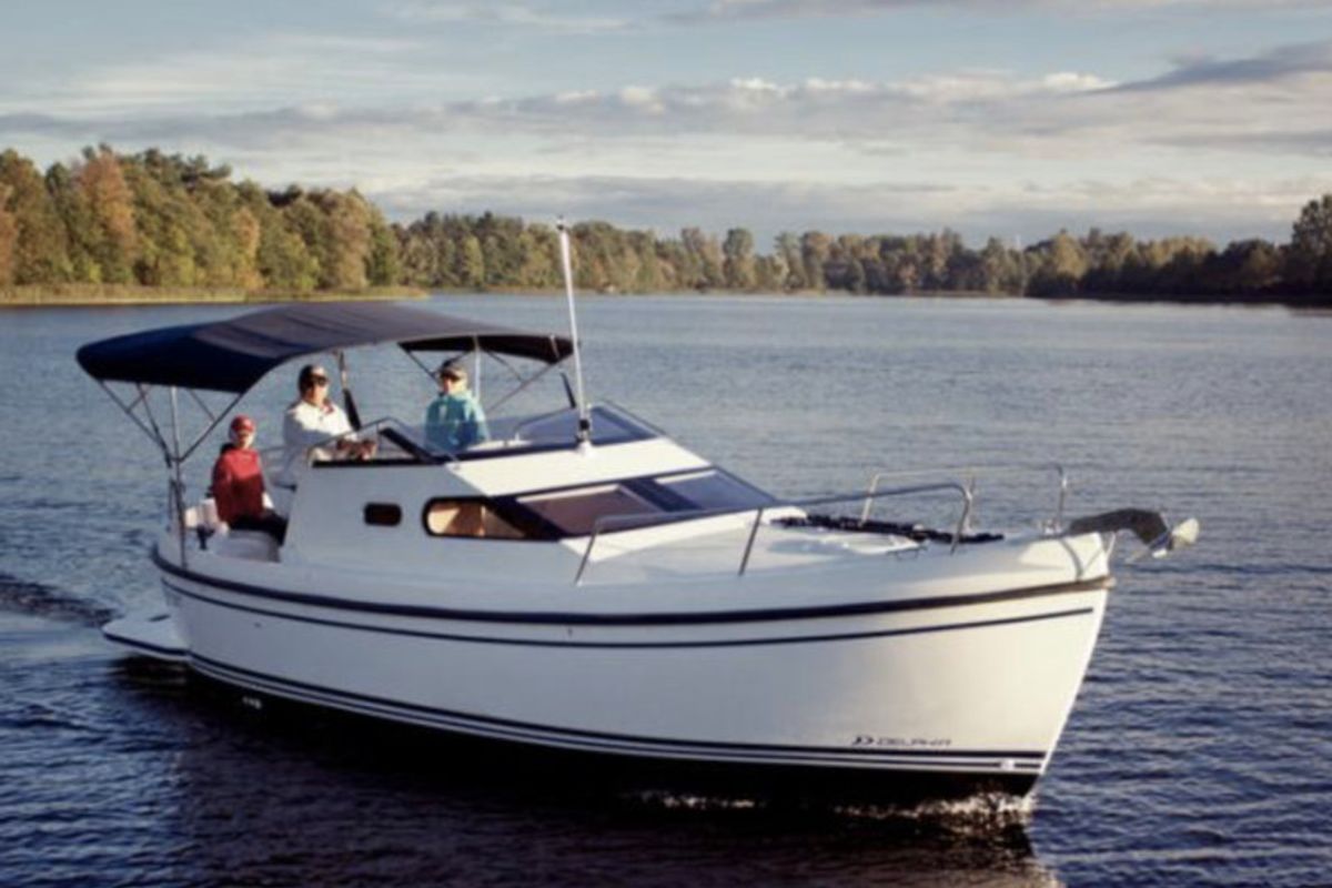 Exterior view of Gota 2, a Delphia Yachts Delphia Nano motorboat at Motala, Sweden