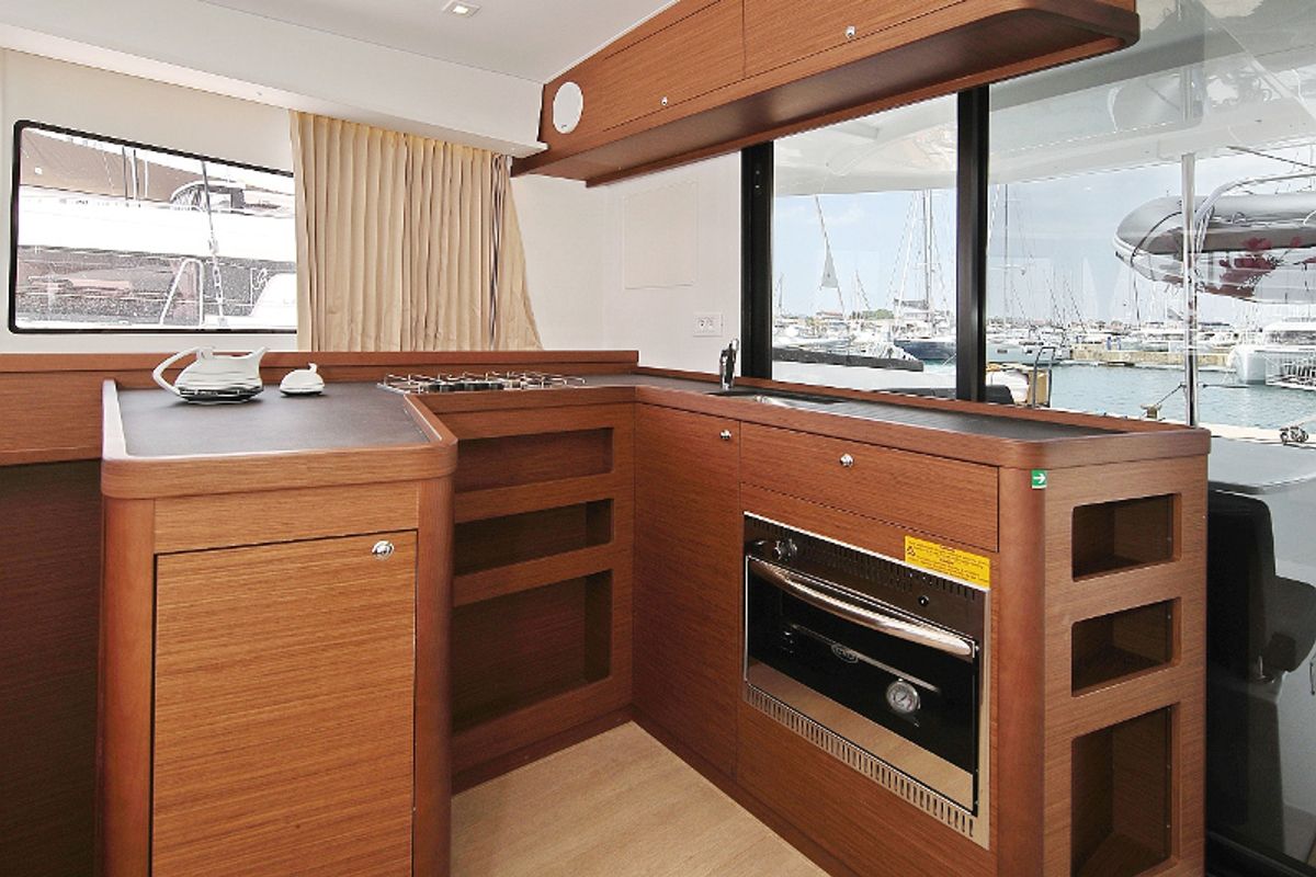Galley of MASTERPIECE, a Lagoon 42 catamaran at Općina Sukošan, Croatia
