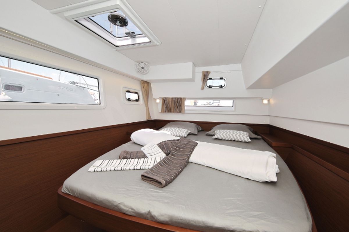 Cabin on MASTERPIECE, a Lagoon 42 catamaran at Općina Sukošan, Croatia