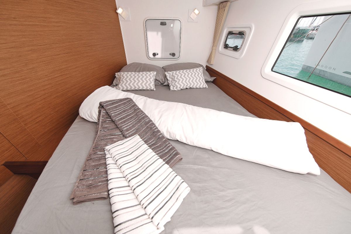 Cabin on MASTERPIECE, a Lagoon 42 catamaran at Općina Sukošan, Croatia