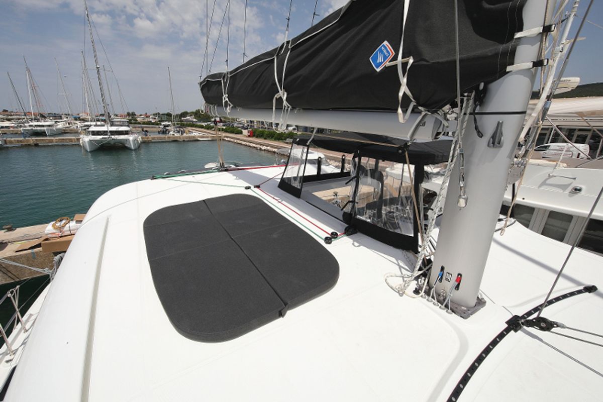 Deck of MASTERPIECE, a Lagoon 42 catamaran at Općina Sukošan, Croatia