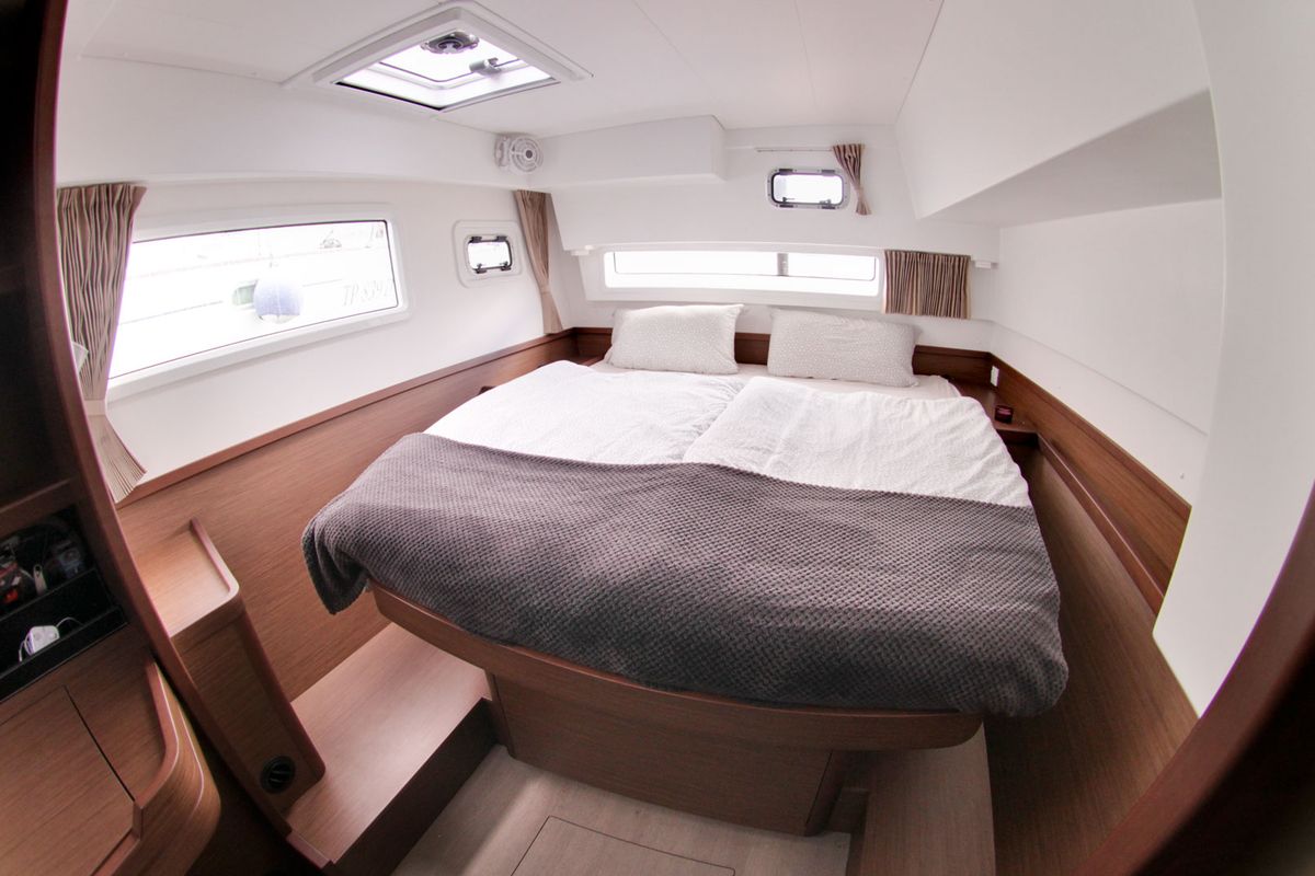 Cabin on Titus, a Lagoon 42 OW catamaran at Općina Rogoznica, Croatia