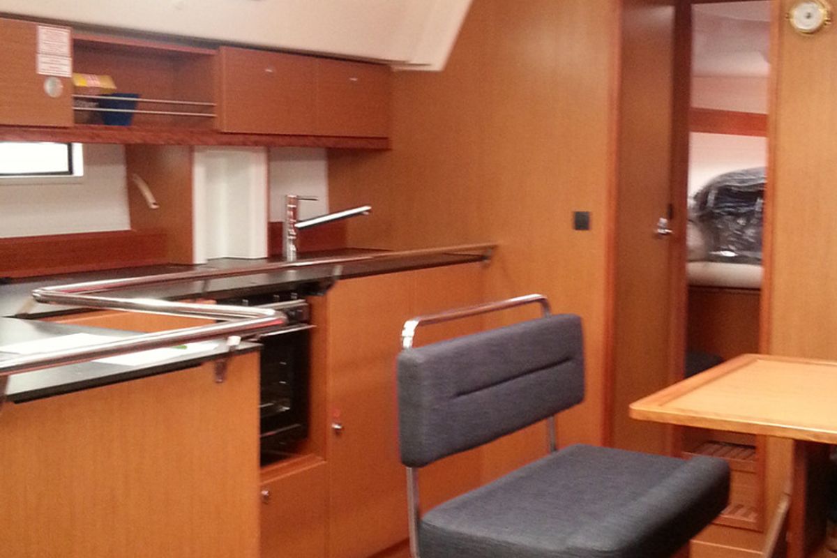 Galley of Meli, a Bavaria Cruiser 45 sailboat at Općina Sukošan, Croatia