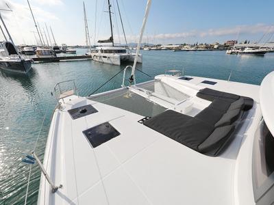Deck of UGLY DUCK, a Lagoon 50 catamaran at Općina Sukošan, Croatia
