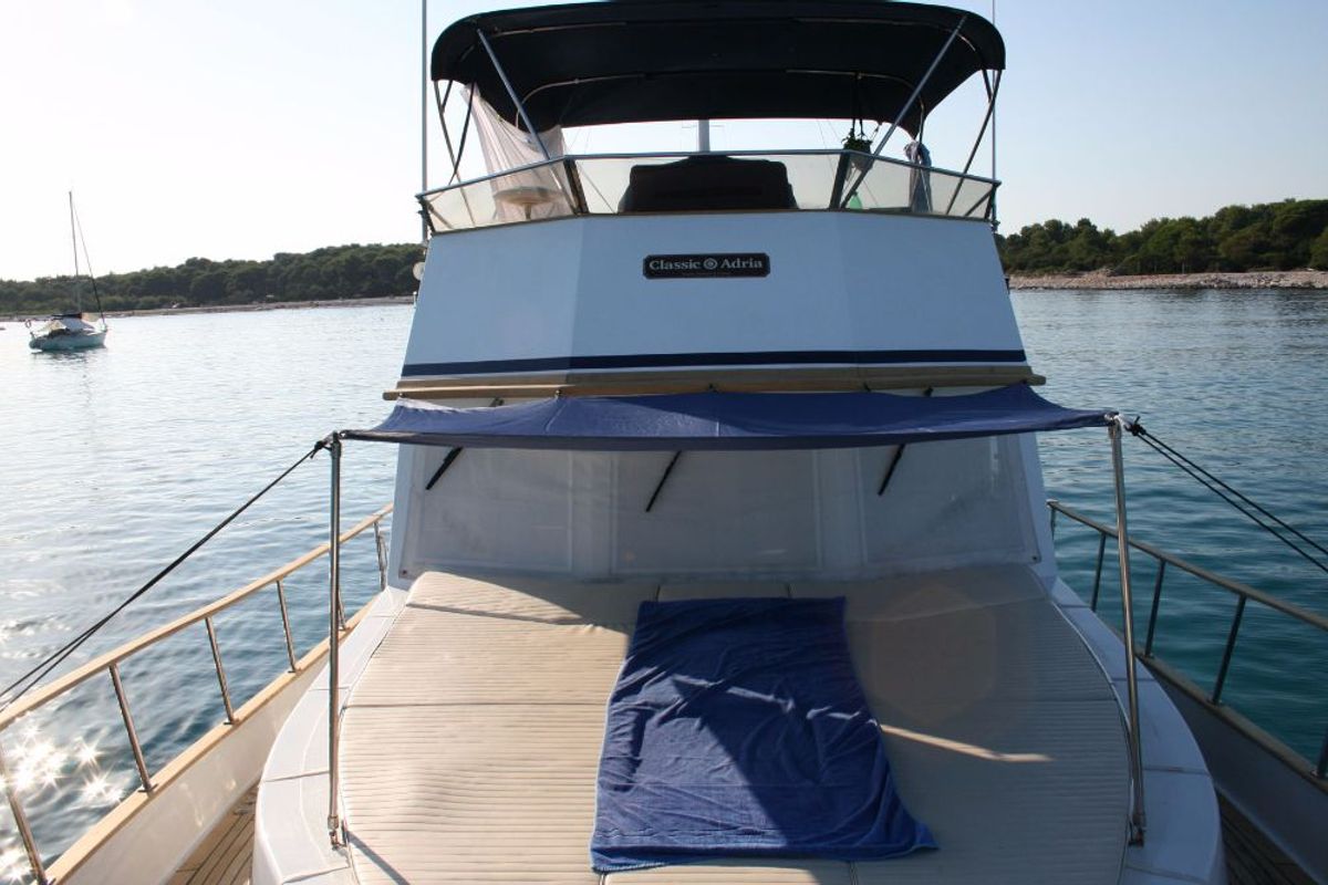 Deck of Sea Lion, a Custom Made Trawler HAMPTON 42 yacht at Zadar, Croatia