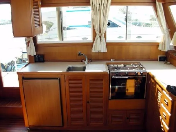 Galley of Sea Lion, a Custom Made Trawler HAMPTON 42 yacht at Zadar, Croatia
