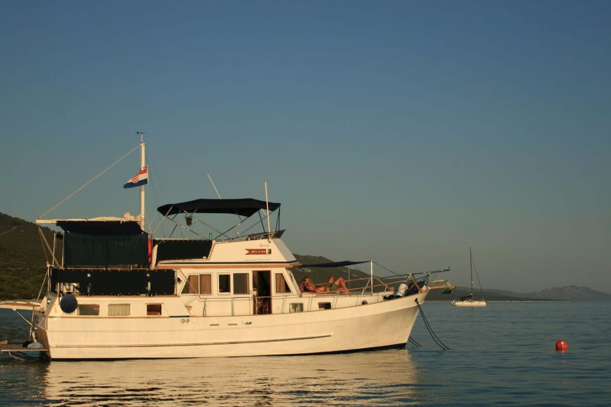 Exterior view of Sea Lion, a Custom Made Trawler HAMPTON 42 yacht at Zadar, Croatia