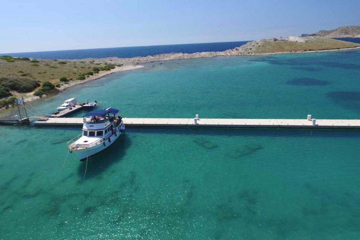 Exterior view of Sea Lion, a Custom Made Trawler HAMPTON 42 yacht at Zadar, Croatia