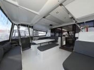 Cockpit of Discordia, a Fountaine Pajot Astrea 42 catamaran at Općina Sukošan, Croatia